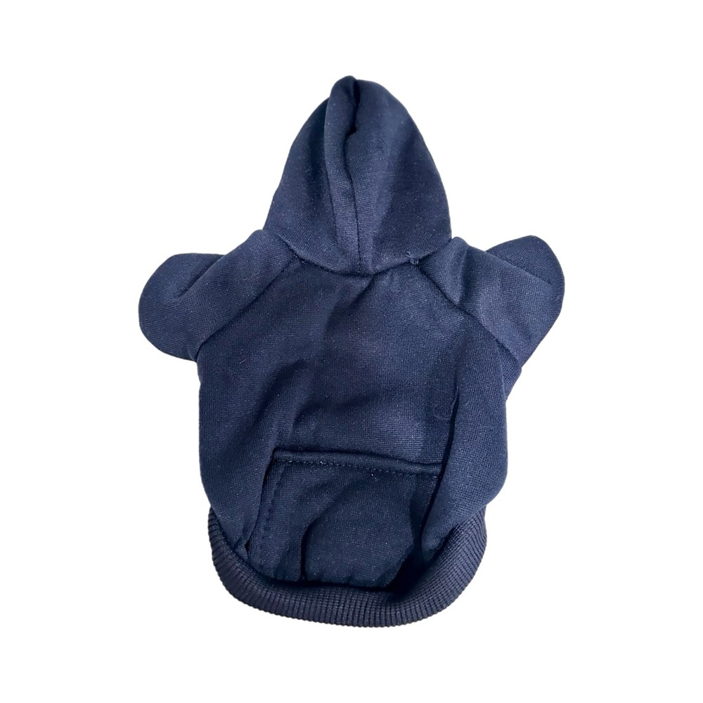 Navy Blue Pullover Dog Hoodie - Picture 2 of 5